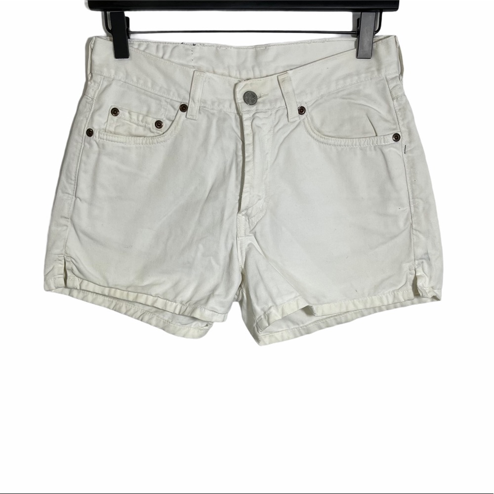 Lucky Brand | White Vintage Dungarees Shorts